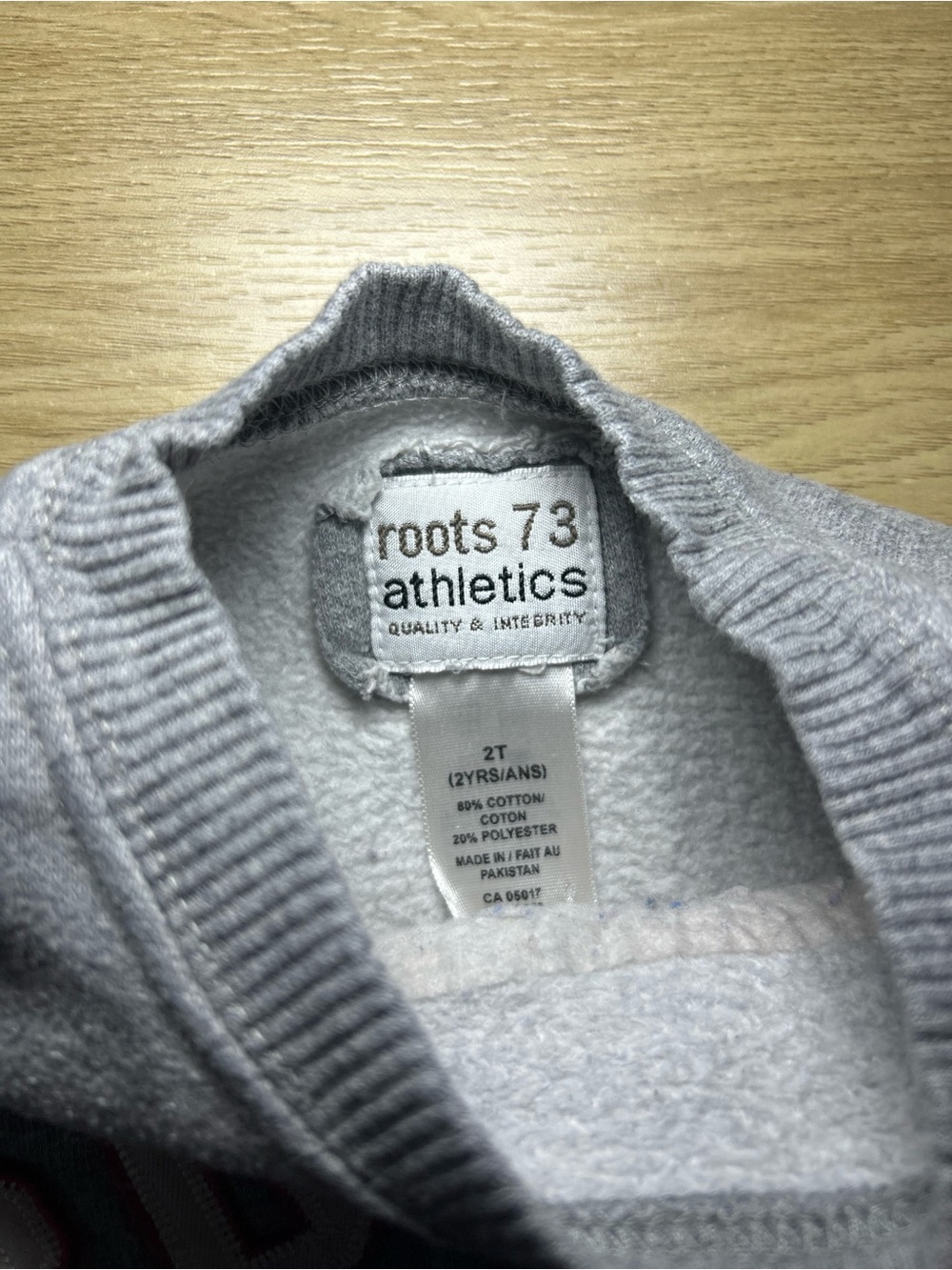 Roots Grey Sweatshirt with Pink 'Active Girl' Script - Picture 3 of 4